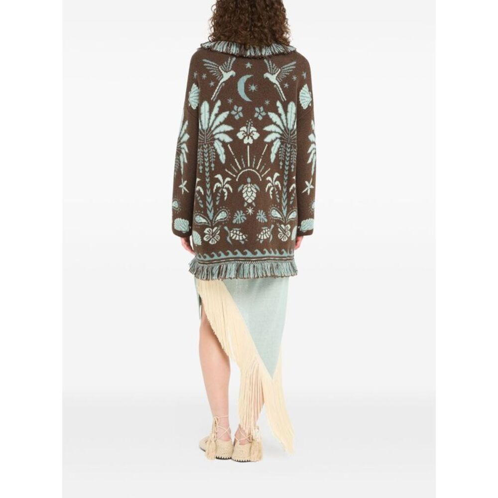 Alanui Women Echoes Of The Island Wool And Cotton Cardigan - Picture 3 of 5